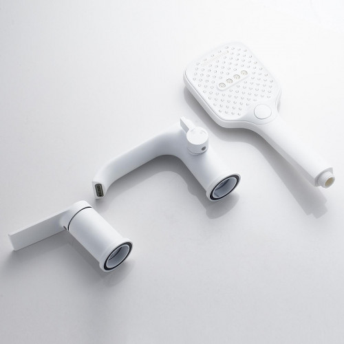 Смеситель на борт ванны Shevanik S41C S4112C цвет Белый