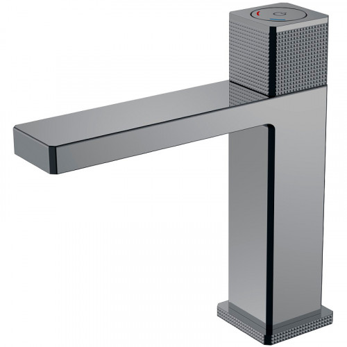 Смеситель для раковины Boheme Quad 159-SGM Оружейная сталь глянцевая латунь