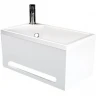 Панель с раковиной 1MarKa Tiny XS Mini 39 L У86733 подвесная Белая глянцевая МДФ / ЛДСП