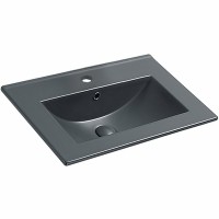 Раковина Vincea 60 VBS-13960MA Антрацит матовый фарфор полувстраиваемая
