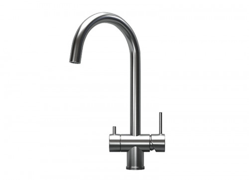 Смеситель для кухни Granula Kitchen Space 7104 цвет Сталь сатин