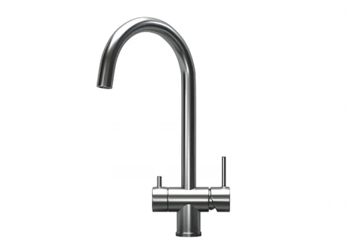 Смеситель для кухни Granula Kitchen Space 7104 цвет Сталь сатин