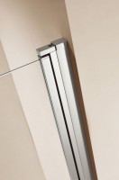 Шторка на ванну Cezares ECO-O-V-11-120/140-C-Cr профиль Хром стекло прозрачное