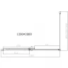 Душевой уголок Vincea Dice 120x90 VSR-4D9012CLGM профиль Вороненая сталь стекло прозрачное