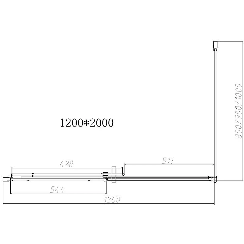 Душевой уголок Vincea Dice 120x90 VSR-4D9012CLGM профиль Вороненая сталь стекло прозрачное
