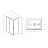 Душевой уголок RGW Leipzig 140x80 341241148-011 профиль цвет Хром стекло прозрачное