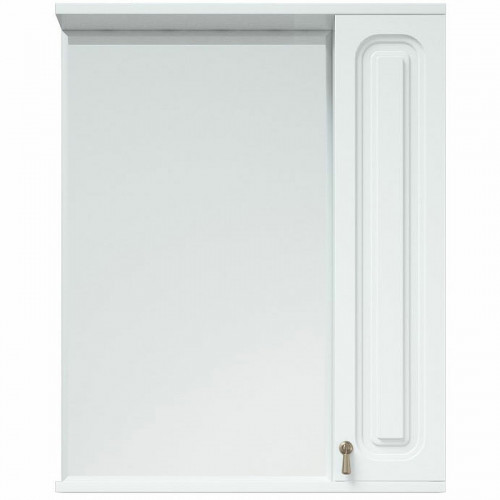 Зеркало со шкафом Corozo Элегия ретро 60 SD-00000006 Белое без подсветки МДФ / ЛДСП, стекло