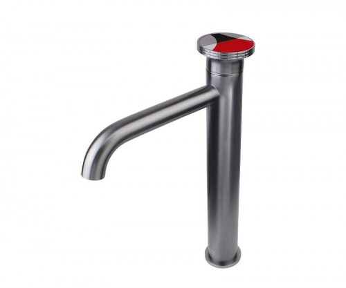 Смеситель для раковины Bronze de Luxe OMG! 9008GM-R цвет Графит матовый Красный