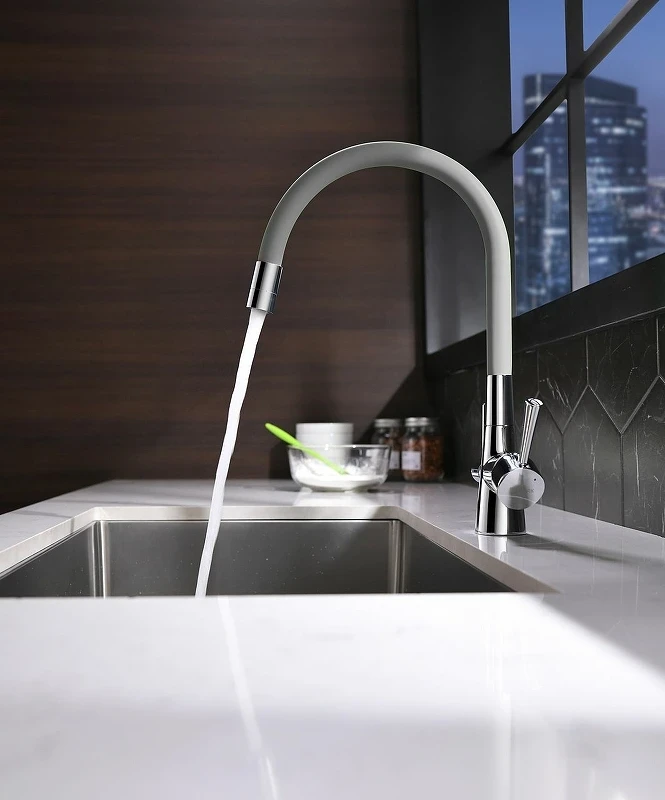 Смеситель для кухни Lemark Comfort LM3075C-White Хром Белый латунь