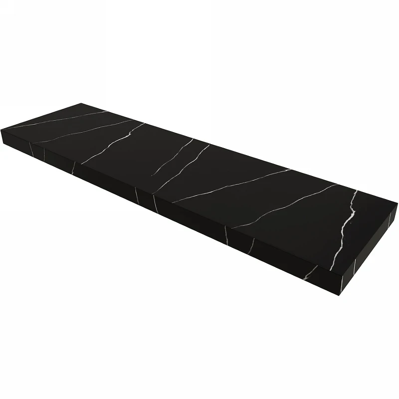 Столешница под раковину Boheme Armadi Art Flat 160 869-160-NM Черный мрамор искусственный камень (литьевой мрамор)