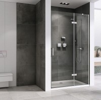 Душевая дверь Abber Zart 110 AG08110 профиль Хром стекло прозрачное