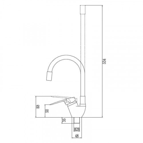 Смеситель для кухни Fmark FM4104-01 цвет Хром