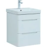 Тумба с раковиной Aquanet София 50 274195 подвесная Белый глянец МДФ / ЛДСП