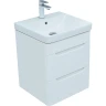 Тумба с раковиной Aquanet София 50 274195 подвесная Белый глянец МДФ / ЛДСП