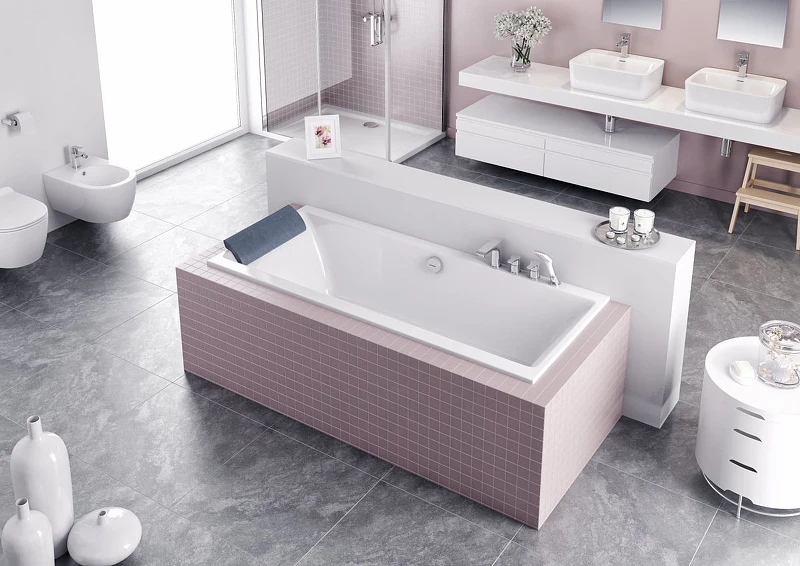 Акриловая ванна Excellent Pryzmat Slim 160x75 WAEX.PRY16WHS без гидромассажа