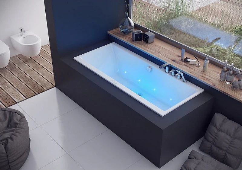 Акриловая ванна Excellent Pryzmat Slim 160x75 WAEX.PRY16WHS без гидромассажа