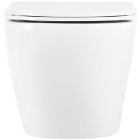 Комплект унитаза BelBagno Uno BB3105CHR/SC с инсталляцией Berges Atom 410 040332 с сиденьем Микролифт и Черной матовой клавишей смыва фаянс подвесной