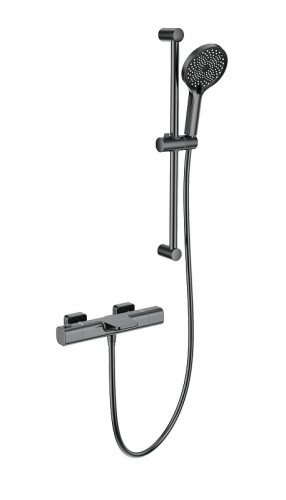 Смеситель для ванны Wonzon &amp; Woghand WW-C2017-A-BGG с термостатом цвет Темный графит