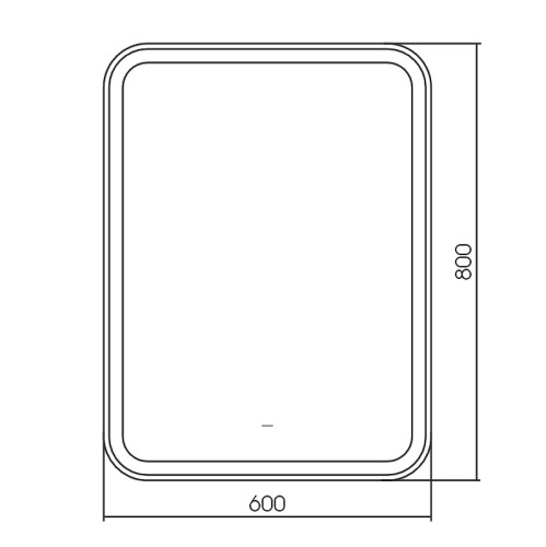 Зеркало Silver Mirrors Мальта 60 LED-00002703 с подсветкой с бесконтактным выключателем