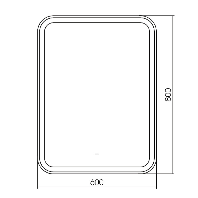 Зеркало Silver Mirrors Мальта 60 LED-00002703 с подсветкой с бесконтактным выключателем