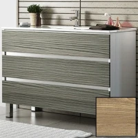 Тумба с раковиной SanVit Авеню-3 100 kavenu3100 с фактурой под дерево Карпатская ель МДФ / ЛДСП