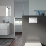 Комплект унитаза Ceruttispa Orlter Aria Tornado CT9955 с инсталляцией Tece Base 9400413 с сиденьем Микролифт и Белой клавишей смыва фарфор подвесной