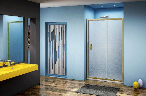 Душевая дверь Good Door Jazze WTW-130-G-BR 130 профиль Бронза стекло Grape