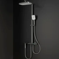 Душевая система RGW Shower Panels SP-35Gr 51140135-11 с термостатом Серая латунь на стену