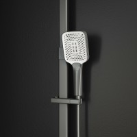 Душевая система RGW Shower Panels SP-35Gr 51140135-11 с термостатом Серая латунь на стену