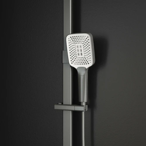 Душевая система RGW Shower Panels SP-35Gr 51140135-11 с термостатом Серая латунь на стену