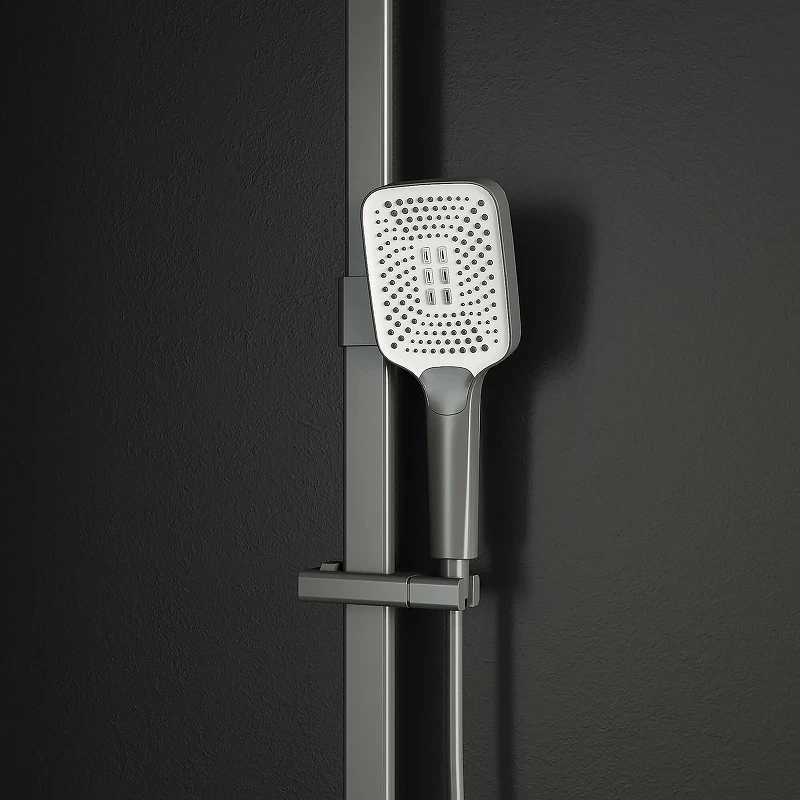 Душевая система RGW Shower Panels SP-35Gr 51140135-11 с термостатом Серая латунь на стену