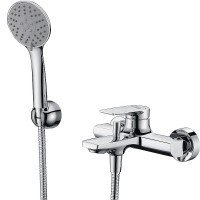 Смеситель для ванны WasserKRAFT Lopau 3201 Хром латунь на стену
