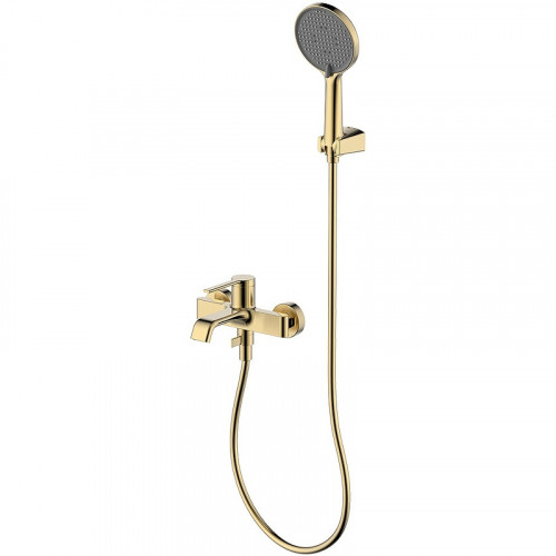 Смеситель для ванны AQUAme Asti AQM6412BG Шлифованное золото латунь на стену