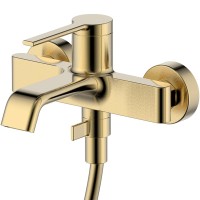 Смеситель для ванны AQUAme Asti AQM6412BG Шлифованное золото латунь на стену