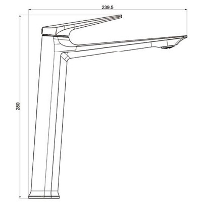 Смеситель для раковины Royce Pro RCM-120502CR Хром латунь