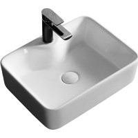 Раковина Ceruttispa 48 CR7051 СТ9604 Белая фарфор накладная