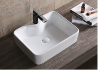 Раковина Ceruttispa 48 CR7051 СТ9604 Белая фарфор накладная