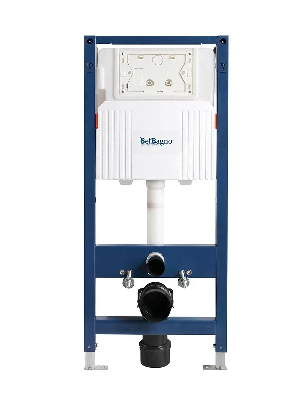 Инсталляция BelBagno BB-101-M-BC с клавишей смыва цвет Белый глянцевый