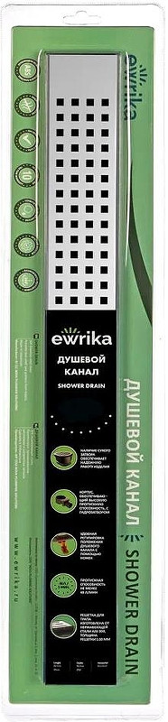 Душевой трап EWRIKA 8600240 цвет Хром