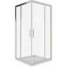 Душевой уголок Good Door Cofe CR-100-C-CH 100x100 КФ00027 профиль Хром стекло прозрачное
