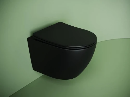Унитаз Ceramicanova Uno CN11001TMB Черный матовый с сиденьем Микролифт
