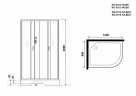Душевая кабина Niagara Classic 120x80 L NG-3312-14LBK без гидромассажа