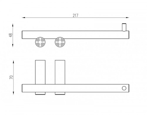 Держатель туалетной бумаги Abber Osten 316 AA1831BST цвет Сталь брашированная