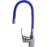 Смеситель для кухни Melodia della vita Ostessa MDV40615Blue Хром Синий латунь
