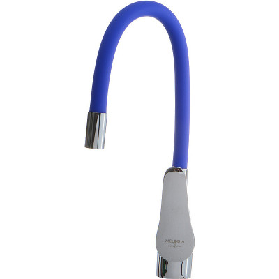 Смеситель для кухни Melodia della vita Ostessa MDV40615Blue Хром Синий латунь