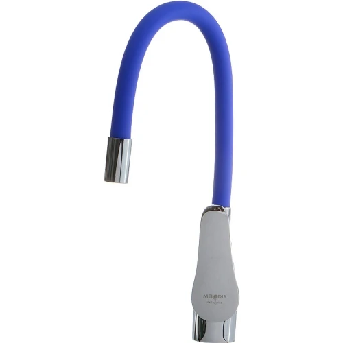Смеситель для кухни Melodia della vita Ostessa MDV40615Blue Хром Синий латунь