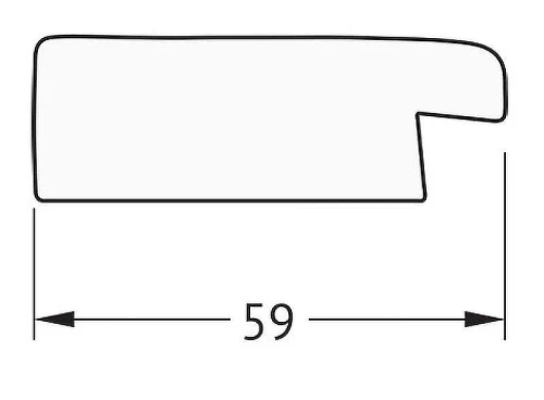 Зеркало Evoform Definite 50х40 BY 1336 в багетной раме - Травленое серебро 59