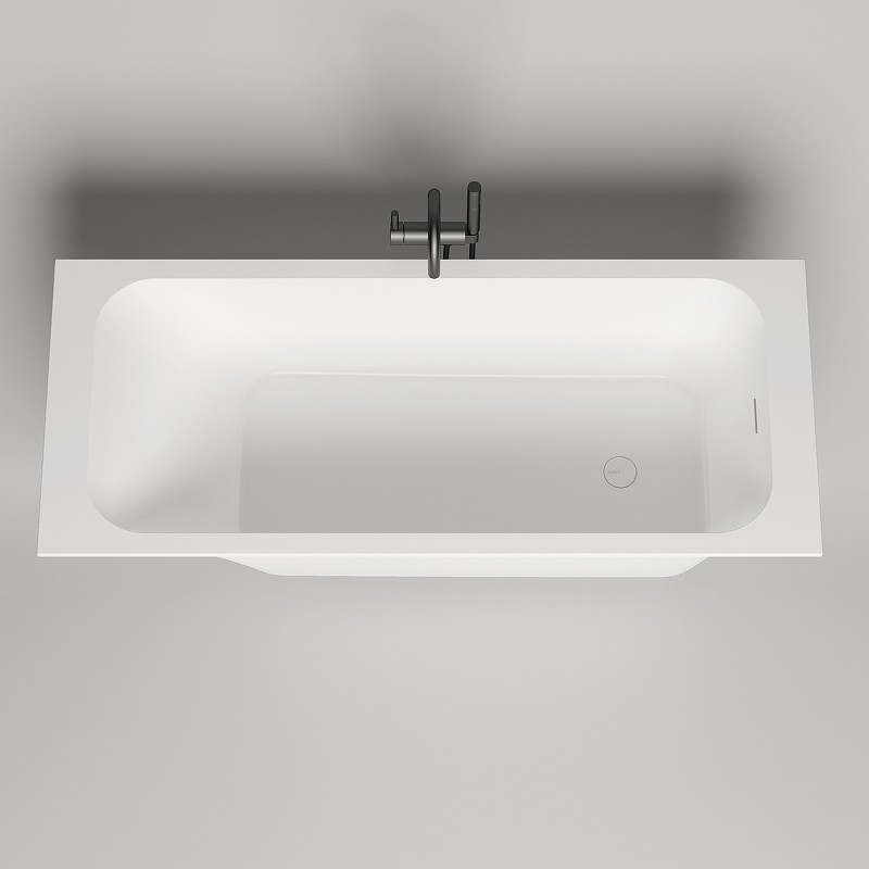 Ванна из искусственного камня Salini Orlanda Kit 180х80 102112G Белая глянцевая