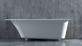 Ванна из искусственного камня Salini Orlanda Kit 180х80 102112G Белая глянцевая