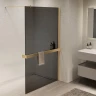 Душевая перегородка Vincea Walk in 90 VSW-1HR900CGG профиль цвет Матовый золотой стекло тонированное